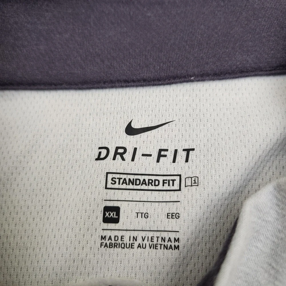 Nike Men's XXL Light Gray Dri-FIT Victory Half-Zip Golf Pullover Snapple Logo
